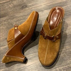 Cole Haan sued and leather mules